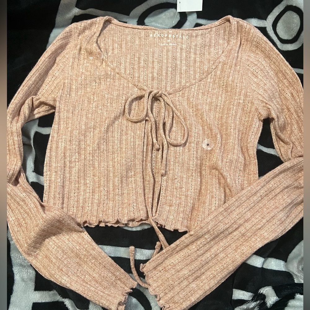 NWT aeropostale tie front top